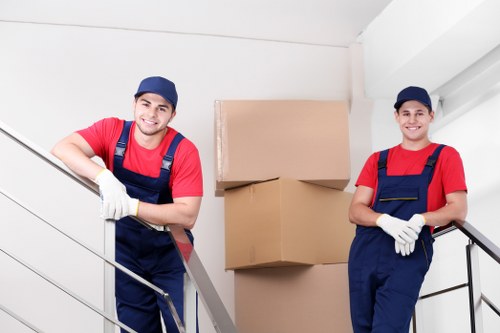 Local moving van supporting a residential relocation in Acton