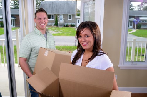 Business relocation transport and setup at a new office