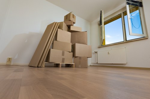 Removal company team handling a local move in Acton