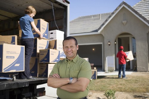 Acton flat move with boxes and household items