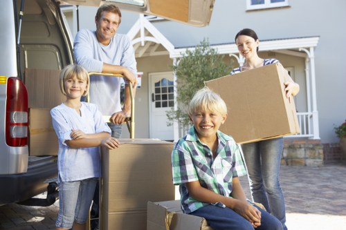 Careful packing and loading for a house move in Acton