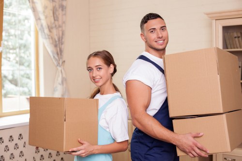 Loading commercial office equipment for transport in Acton
