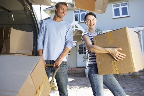 Office removals van for a West London business move